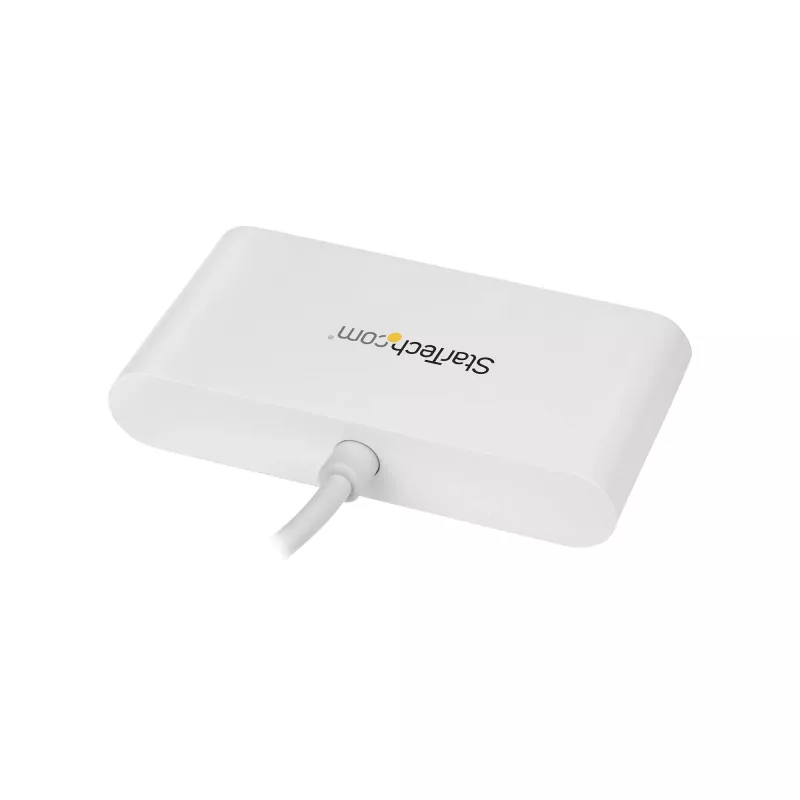 StarTech.com Hub USB-C 4 porte con 4 porte USB-A (USB 3.0 SuperSpeed 5 Gbit/s) – alimentazione bus USB – hub adattatore USB-C a USB-A portatile/per laptop – hub Type-C USB 3.1 Gen 1/USB 3.2 Gen 1 – bianco