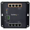 StarTech.com Switch PoE Gigabit industriale 8 porte – 4 x PoE+ 30W – Power Over Ethernet – switch gestito GbE Layer/L2 rugged – switch di rete Gigabit robusto ad alte prestazioni IP-30/-40 °C a +75 °C – TAA