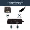 StarTech.com Adattatore video multiporta USB-C – 3-in-1 – 4K 30 Hz – nero