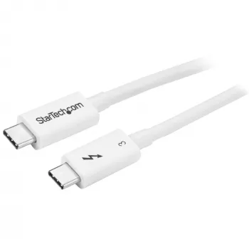 StarTech.com Cavo Thunderbolt 3 – 40 Gbit/s – 0,5 m – bianco – compatibile Thunderbolt, USB e DisplayPort