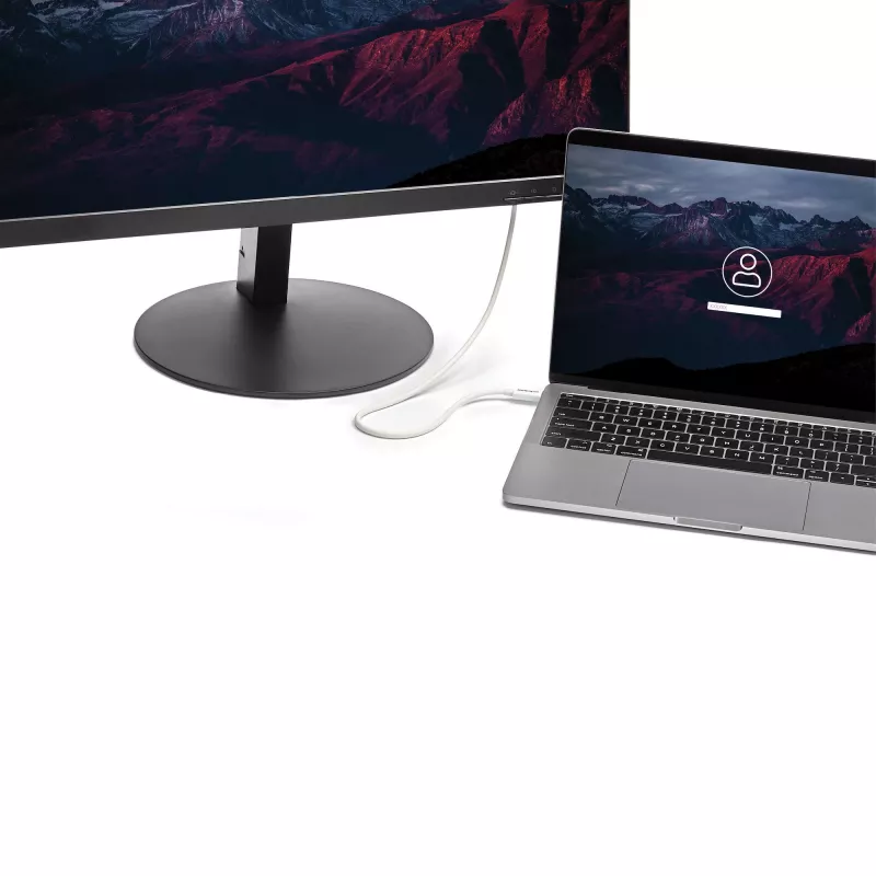 StarTech.com Cavo Thunderbolt 3 – 40 Gbit/s – 0,5 m – bianco – compatibile Thunderbolt, USB e DisplayPort