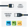 StarTech.com Cavo USB-C a Mini-USB – M/M – 2 m – USB 2.0