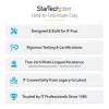 StarTech.com Armadio server 4 montanti 42U, armadio dati 19 pollici per montaggio apparecchiature computer / AV / IT, case armadio server con ruote, storage di rete industriale completo