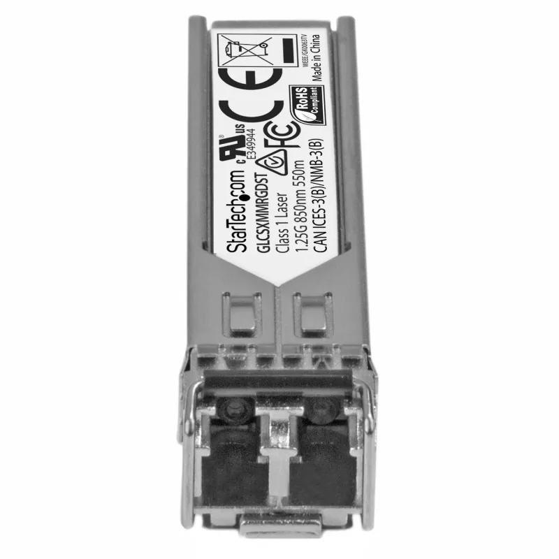 StarTech.com Modulo ricetrasmettitore SFP compatibile Cisco GLC-SX-MM-RGD - 1000BASE-SX~Modulo SFP compatibile Cisco GLC-SX-MM-RGD - 1000BASE-SX - ricetrasmettitore in fibra ottica multimodale MMF 1GbE - SFP Gigabit Ethernet 1GE - LC 550 m - 850 nm - DDM Cisco ASR920, IE2000, IE4000