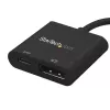 StarTech.com Adattatore USB-C a DisplayPort con Power Delivery – 4K 60Hz HBR2 – Convertitore video USB Type-C a monitor DP 1.2 con ricarica – 60W PD Passthrough – compatibile Thunderbolt 3