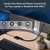 StarTech.com Adattatore USB-C a DisplayPort con Power Delivery – 4K 60Hz HBR2 – Convertitore video USB Type-C a monitor DP 1.2 con ricarica – 60W PD Passthrough – compatibile Thunderbolt 3