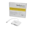 StarTech.com Adattatore USB-C a DVI con Power Delivery – 1080p Convertitore video USB Type-C a DVI-D Single Link con caricabatterie – 60 W PD Passthrough – compatibile Thunderbolt 3 – bianco