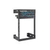 StarTech.com Rack di rete a parete 15U 19 pollici – Profondità 12 pollici, rack open frame a 2 montanti per sala server per dispositivi dati/AV/IT/computer/pannello patch con gabbie e viti, portata 90 kg, nero