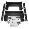 StarTech.com Rack di rete a parete 15U 19 pollici – Profondità 12 pollici, rack open frame a 2 montanti per sala server per dispositivi dati/AV/IT/computer/pannello patch con gabbie e viti, portata 90 kg, nero