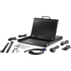 StarTech.com Console KVM rackmount HD 1080p - KVM VGA single port con monitor LCD da 17 pollici per rack server - Cassetto KVM LCD 1U completo con cavi e hardware - Supporto USB - 50.000 MTBF