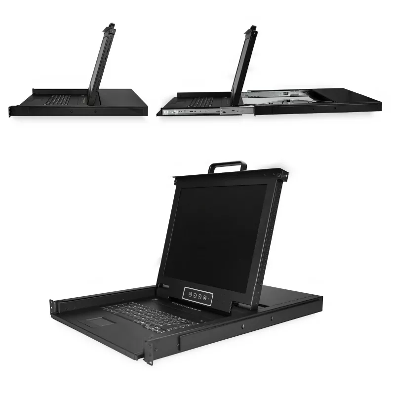 StarTech.com console KVM rack a 8 porte con cavi da 1,8 m - switch KVM integrato con monitor LCD da 17 pollici - cassetto KVM LCD 1U completo - KVM OSD - durevole con 50.000 ore di MTBF - supporto USB + VGA