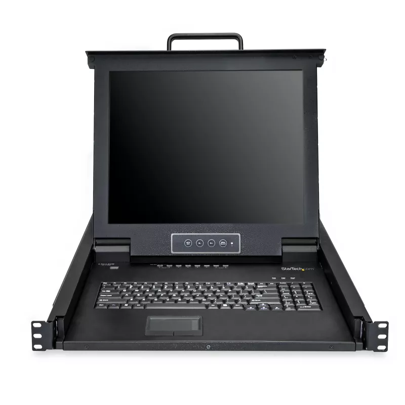 StarTech.com console KVM rack a 8 porte con cavi da 1,8 m - switch KVM integrato con monitor LCD da 17 pollici - cassetto KVM LCD 1U completo - KVM OSD - durevole con 50.000 ore di MTBF - supporto USB + VGA