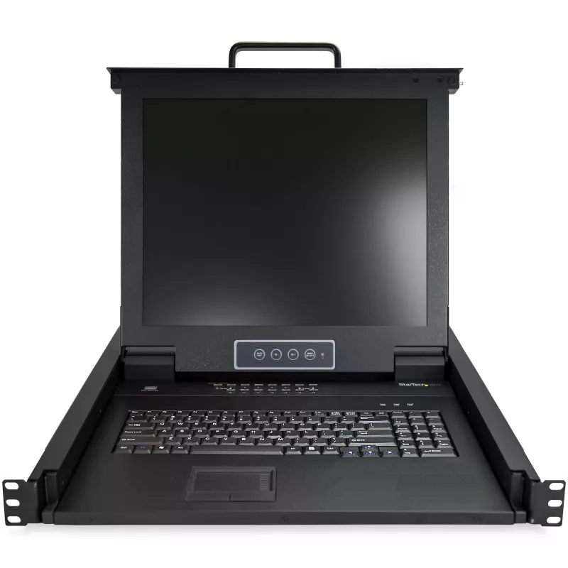 StarTech.com console KVM rack a 16 porte con cavi da 1,8 m – switch KVM integrato con monitor LCD da 17 pollici – cassetto KVM LCD 1U completo – KVM OSD – affidabile, 50.000 ore di MTBF – supporto USB e VGA