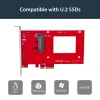 StarTech.com PEX4SFF8639 adattatore da U.2 a PCIe per SSD U.2 NVMe da 2,5 pollici, SFF-8639, x4 PCIe 3.0