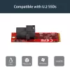 StarTech.com Scheda adattatore host U.2 (SFF-8643) a M.2 PCI Express 3.0 x4 per SSD U.2 NVMe da 2,5”