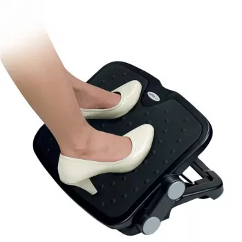 StarTech.com Poggiapiedi regolabile sottoscrivania, nero, alluminio, plastica, -30 - 0°, RoHS, TAA, REACH, CE, 45 cm, 35 cm