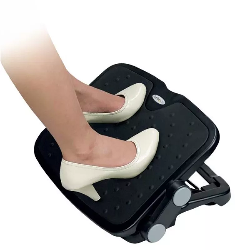 StarTech.com Poggiapiedi regolabile sottoscrivania, nero, alluminio, plastica, -30 - 0°, RoHS, TAA, REACH, CE, 45 cm, 35 cm