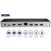 StarTech.com Dock USB-C – Doppio monitor HDMI e DisplayPort 4K 30 Hz – Docking station per laptop USB Type-C 60 W Power Delivery, SD, hub USB-A 3.0 a 4 porte, GbE, audio – compatibile Thunderbolt 3