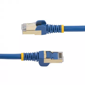 StarTech.com Cavo Ethernet CAT6a da 1 m – Patch cord RJ45 snagless schermato 10 Gigabit 100W PoE – Cavo di rete STP 10GbE con scarico di trazione – blu, testato singolarmente/cablaggio certificato UL/TIA