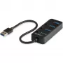 StarTech.com Hub USB 3.0 a 4 porte – USB-A a 4x USB 3.0 Type-A con interruttori on/off individuali per le porte – SuperSpeed 5 Gbit/s USB 3.1/3.2 Gen 1 – Alimentazione da bus USB – Portatile – Cavo fisso da 25 cm~Hub USB 3.0 a 4 porte – USB-A a 4x USB 3.0 Type-A con interruttori on/off individuali per le porte – SuperSpeed USB 3.2 Gen 1 (5 Gbit/s) – Alimentazione da bus USB – Portatile – 9,8″…
