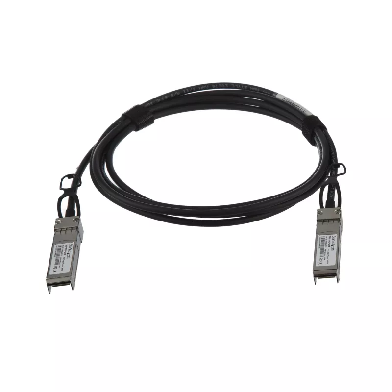 StarTech.com Cavo breakout Direct Attach Twinax da 2 m 10G SFP+ a SFP+ compatibile MSA non codificato – DAC in rame SFP+ 10 GbE 10 Gbps Low Power Modulo ricetrasmettitore passivo DAC