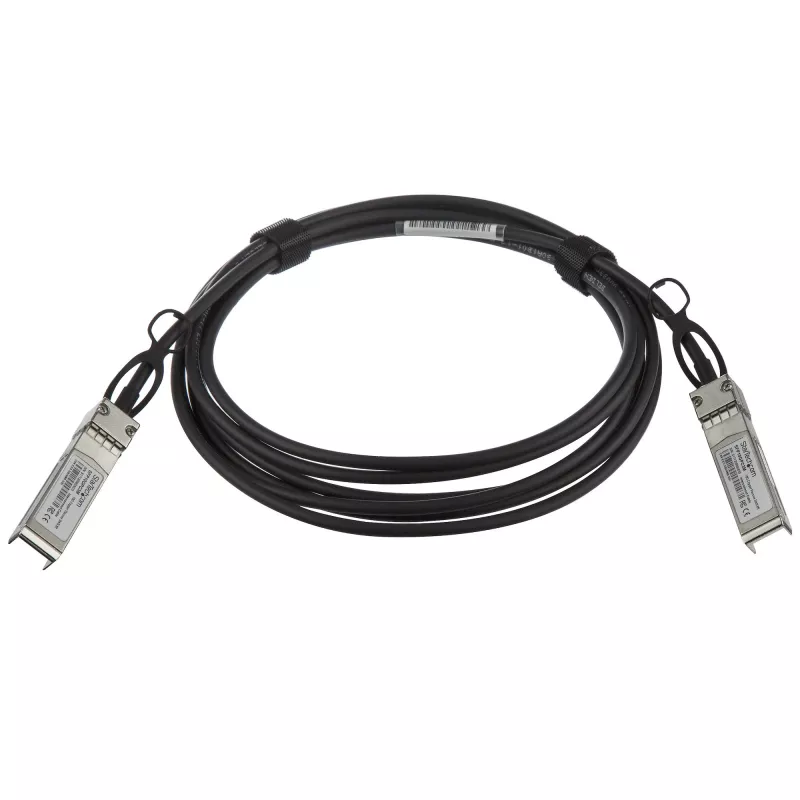 StarTech.com Cavo breakout Direct Attach Twinax da 3 m 10G SFP+ a SFP+ compatibile MSA non codificato - DAC in rame SFP+ 10 GbE 10 Gbps Low Power Modulo ricetrasmettitore passivo DAC