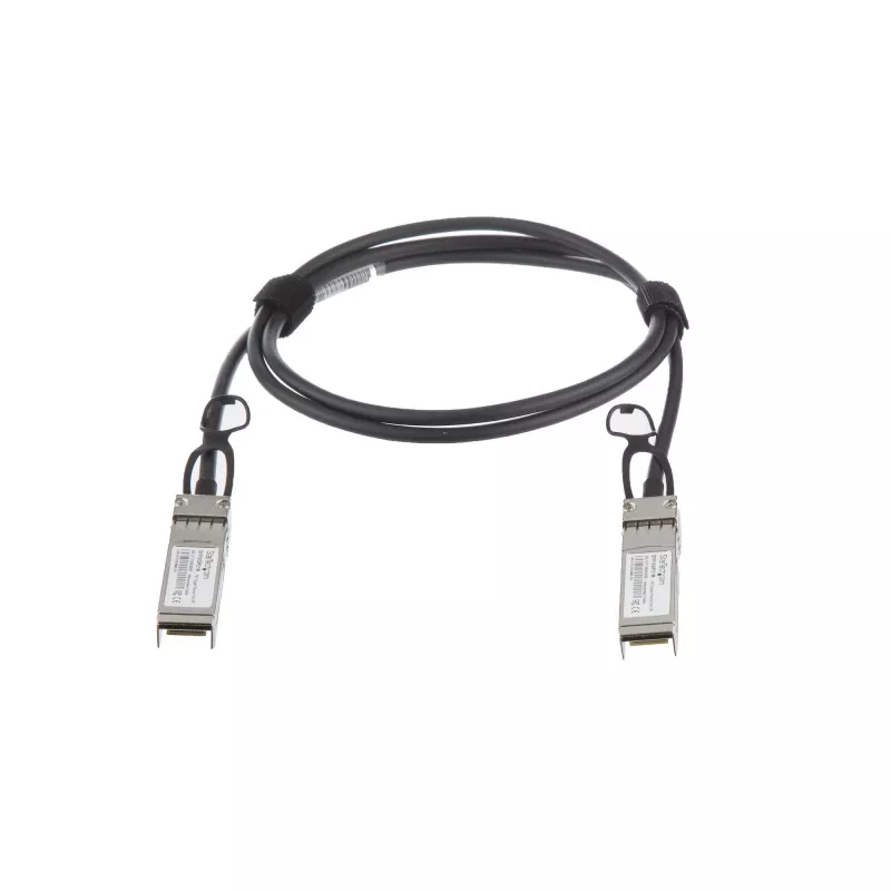 StarTech.com Cavo breakout Direct Attach Twinax da 1 m 10G SFP+ a SFP+ compatibile MSA non codificato – DAC in rame SFP+ 10 GbE 10 Gbps Low Power Modulo ricetrasmettitore passivo DAC