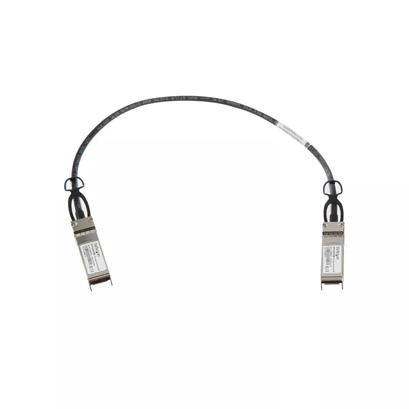 StarTech.com Cavo breakout Direct Attach Twinax da 0.5 m 10G SFP+ a SFP+ compatibile MSA non codificato - DAC in rame SFP+ 10 GbE 10 Gbps Low Power Modulo ricetrasmettitore passivo DAC