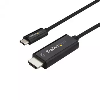StarTech.com cavo USB-C a HDMI 1,8 m (6 ft.) – cavo adattatore video USB Type-C a HDMI 2.0 4K 60 Hz – compatibile Thunderbolt 3 – da laptop a monitor/display HDMI – DP 1.2 Alt Mode HBR2 – nero