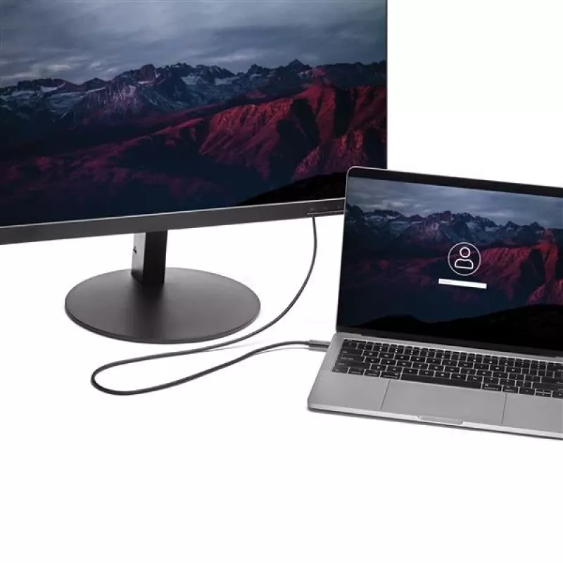 StarTech.com cavo USB-C a HDMI 1,8 m (6 ft.) – cavo adattatore video USB Type-C a HDMI 2.0 4K 60 Hz – compatibile Thunderbolt 3 – da laptop a monitor/display HDMI – DP 1.2 Alt Mode HBR2 – nero