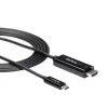 StarTech.com cavo USB-C a HDMI 1,8 m (6 ft.) – cavo adattatore video USB Type-C a HDMI 2.0 4K 60 Hz – compatibile Thunderbolt 3 – da laptop a monitor/display HDMI – DP 1.2 Alt Mode HBR2 – nero