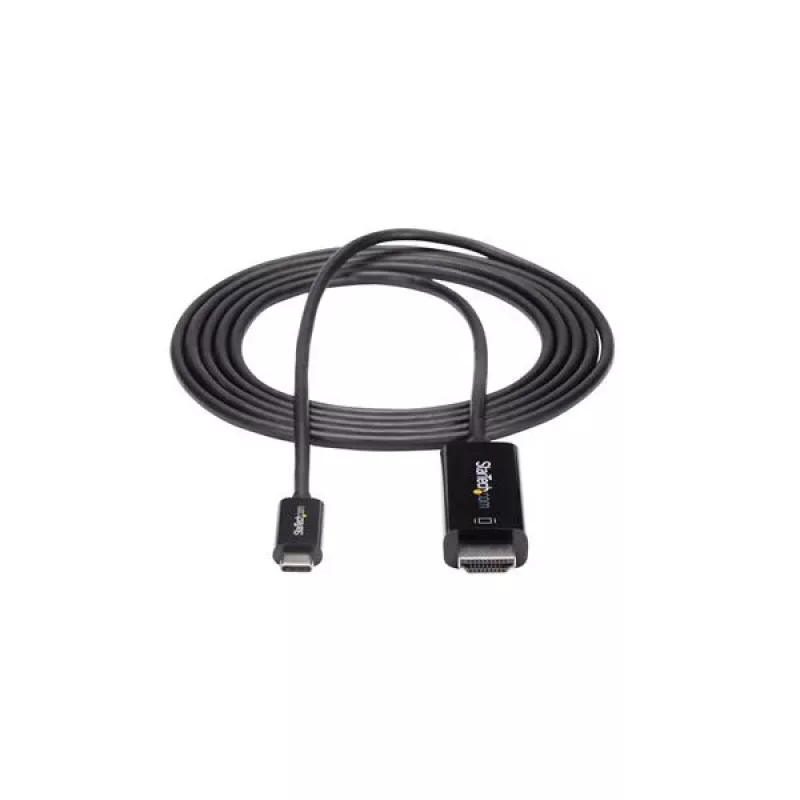 StarTech.com cavo USB-C a HDMI 1,8 m (6 ft.) – cavo adattatore video USB Type-C a HDMI 2.0 4K 60 Hz – compatibile Thunderbolt 3 – da laptop a monitor/display HDMI – DP 1.2 Alt Mode HBR2 – nero