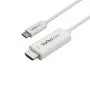 StarTech.com cavo USB-C a HDMI 3ft (1m) – cavo adattatore video USB Type-C a HDMI 2.0 4K 60Hz – compatibile Thunderbolt 3 – da laptop a monitor/display HDMI – DP 1.2 Alt Mode HBR2 – bianco