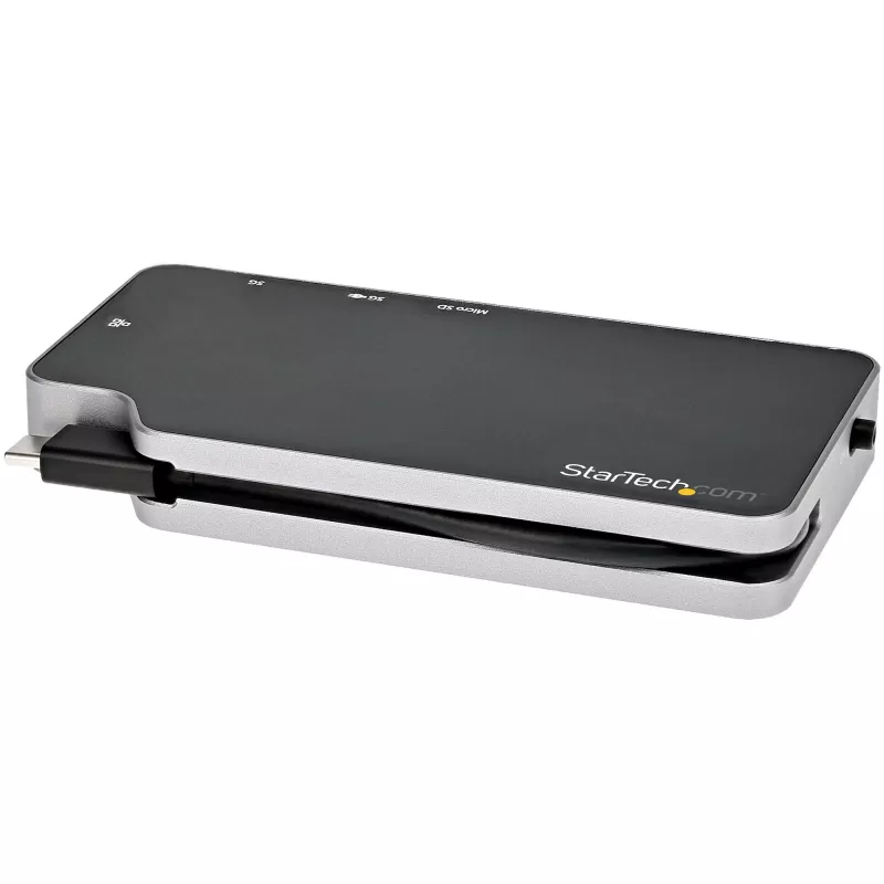 StarTech.com adattatore multiporta USB-C – USB-C a video HDMI 4K o VGA con Power Delivery passthrough 100W, hub USB 2 porte 10Gbps, MicroSD, GbE – mini dock da viaggio USB 3.1 Gen 2 Type-C