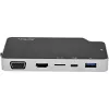 StarTech.com adattatore multiporta USB-C – USB-C a video HDMI 4K o VGA con Power Delivery passthrough 100W, hub USB 2 porte 10Gbps, MicroSD, GbE – mini dock da viaggio USB 3.1 Gen 2 Type-C