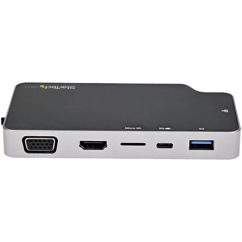 StarTech.com adattatore multiporta USB-C – USB-C a video HDMI 4K o VGA con Power Delivery passthrough 100W, hub USB 2 porte 10Gbps, MicroSD, GbE – mini dock da viaggio USB 3.1 Gen 2 Type-C