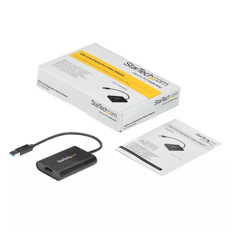 StarTech.com adattatore USB 3.0 a DisplayPort, convertitore USB DP per monitor per Windows, 4K (nessun supporto per macOS/ChromeOS/Linux) - TAA