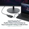 StarTech.com adattatore USB 3.0 a DisplayPort, convertitore USB DP per monitor per Windows, 4K (nessun supporto per macOS/ChromeOS/Linux) - TAA