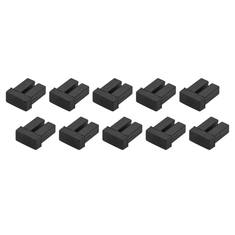 StarTech.com tappi parapolvere LC SFP - confezione da 10, LC, gomma, nero, switch di rete, 18 mm, 15 mm
