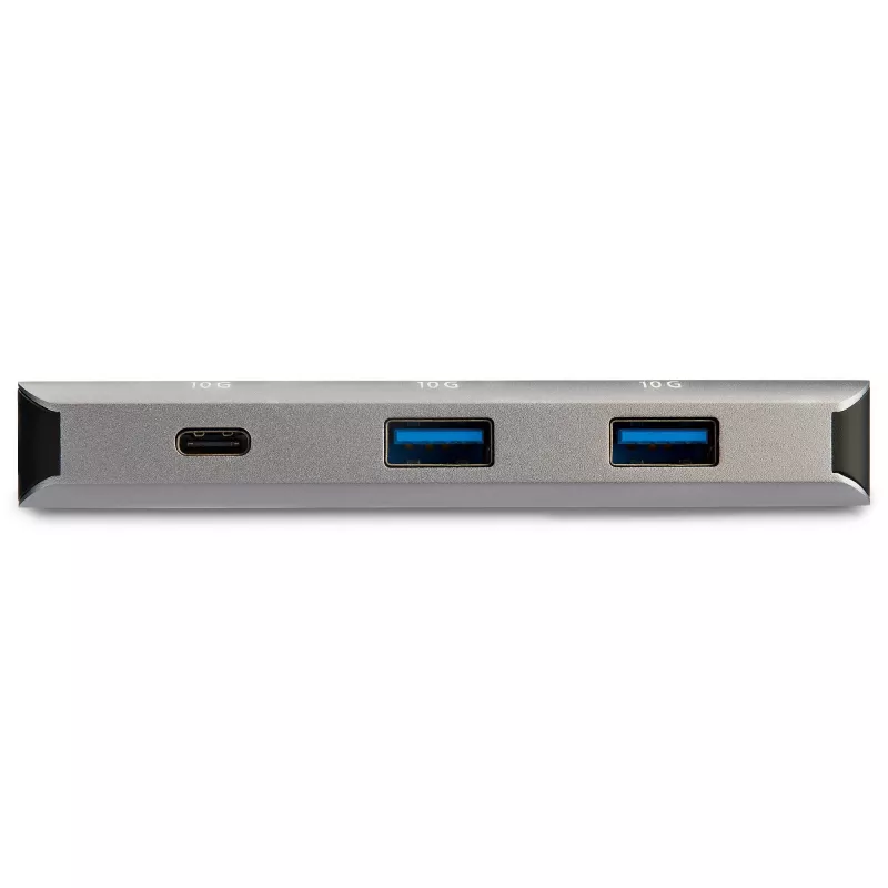 StarTech.com hub USB-C a 3 porte con porta Gigabit Ethernet RJ45-GbE – 2x USB-A, 1x USB-C – adattatore hub USB 3.1/3.2 Gen 2 Type-C SuperSpeed 10Gbps – alimentato da bus USB – alluminio – compatibile con TB3~hub USB-C a 3 porte con porta Gigabit Ethernet RJ45-GbE – 2x USB-A, 1x USB-C – adattatore hub USB 3.2 Gen 2 Type-C SuperSpeed 10Gbps – alimentato da bus USB – alluminio – compatibile con TB3