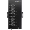 StarTech.com hub seriale a 8 porte adattatore USB a RS232/RS485/RS422 – hub convertitore seriale USB 2.0 a DB9 industriale – certificato IP30 – hub seriale in metallo montabile su guida DIN – protezione ESD 15 kV