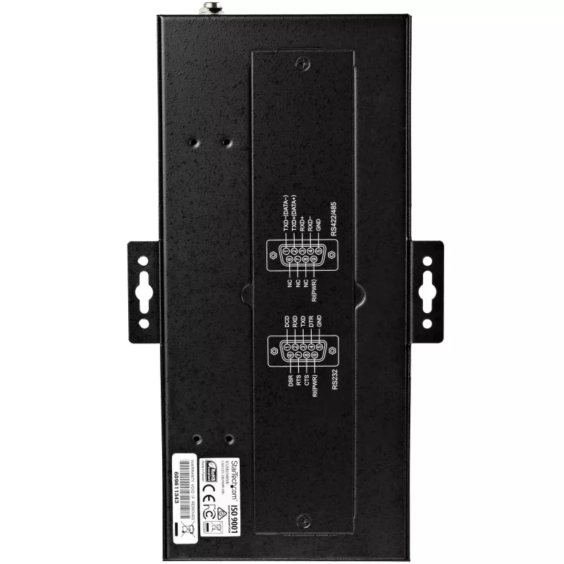StarTech.com hub seriale a 8 porte adattatore USB a RS232/RS485/RS422 – hub convertitore seriale USB 2.0 a DB9 industriale – certificato IP30 – hub seriale in metallo montabile su guida DIN – protezione ESD 15 kV