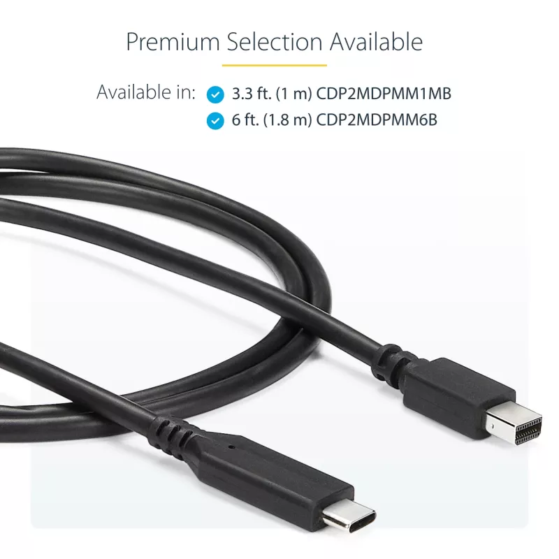 StarTech.com cavo USB-C a Mini DisplayPort 6 ft. (1,8 m) - 4K 60Hz - nero