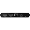 StarTech.com dock USB-C – docking station mini per laptop con DisplayPort doppio monitor 4K – Power Delivery passthrough 100 W – GbE, hub USB-A a 2 porte – adattatore multiporta USB Type-C – cavo 1 m