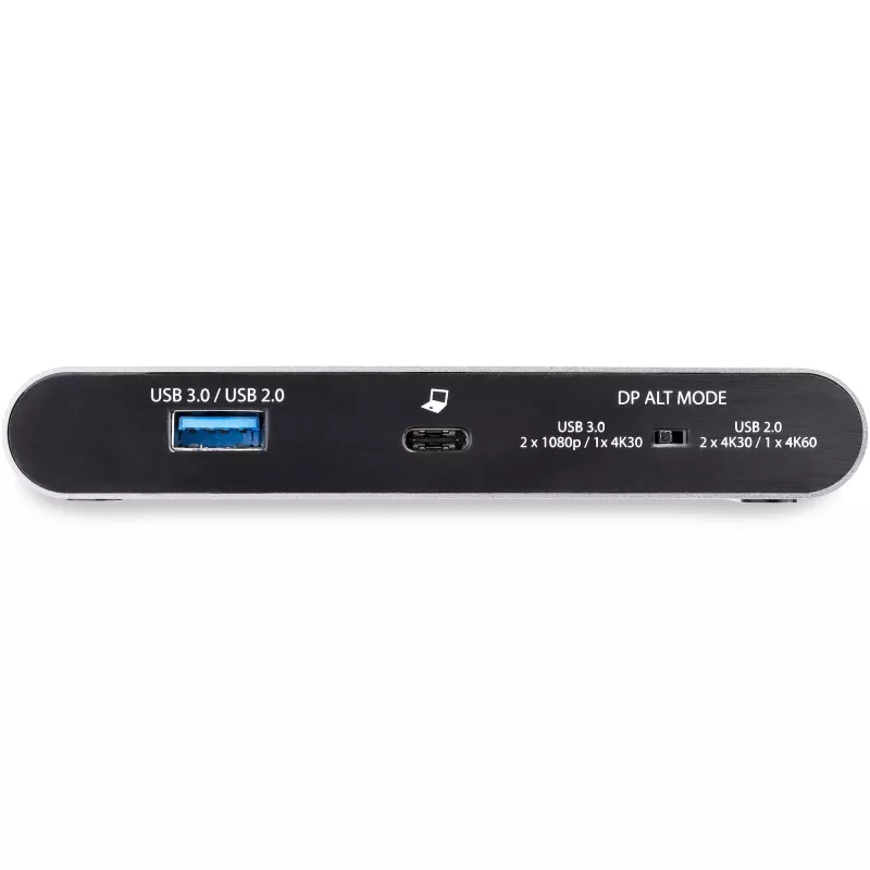 StarTech.com dock USB-C – docking station mini per laptop con DisplayPort doppio monitor 4K – Power Delivery passthrough 100 W – GbE, hub USB-A a 2 porte – adattatore multiporta USB Type-C – cavo 1 m