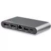 StarTech.com dock USB-C – docking station mini per laptop con DisplayPort doppio monitor 4K – Power Delivery passthrough 100 W – GbE, hub USB-A a 2 porte – adattatore multiporta USB Type-C – cavo 1 m