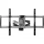 StarTech.com supporto TV da parete completamente orientabile – supporto TV da parete orientabile ad alta portata per display VESA da 32 pollici a 75 pollici (165 lb/75 kg) – braccio inclinabile/orientabile universale regolabile per schermi piatti – argento