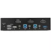 StarTech.com switch KVM DisplayPort a 2 porte - 4K 60Hz - singolo schermo - switch KVM DP 1.2 UHD dual-port USB con hub USB 3.0 integrato e audio - Dell HP Apple Lenovo - conforme TAA