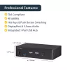 StarTech.com switch KVM DisplayPort a 2 porte - 4K 60Hz - singolo schermo - switch KVM DP 1.2 UHD dual-port USB con hub USB 3.0 integrato e audio - Dell HP Apple Lenovo - conforme TAA
