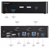 StarTech.com switch KVM DisplayPort a 2 porte - 4K 60Hz - singolo schermo - switch KVM DP 1.2 UHD dual-port USB con hub USB 3.0 integrato e audio - Dell HP Apple Lenovo - conforme TAA